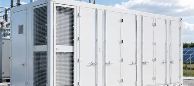 Generation-side energy storage co-located with a wind and solar farm